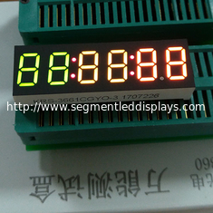 6ディジットの三色の7区分温度の表示器のための45x18mmをLED表示